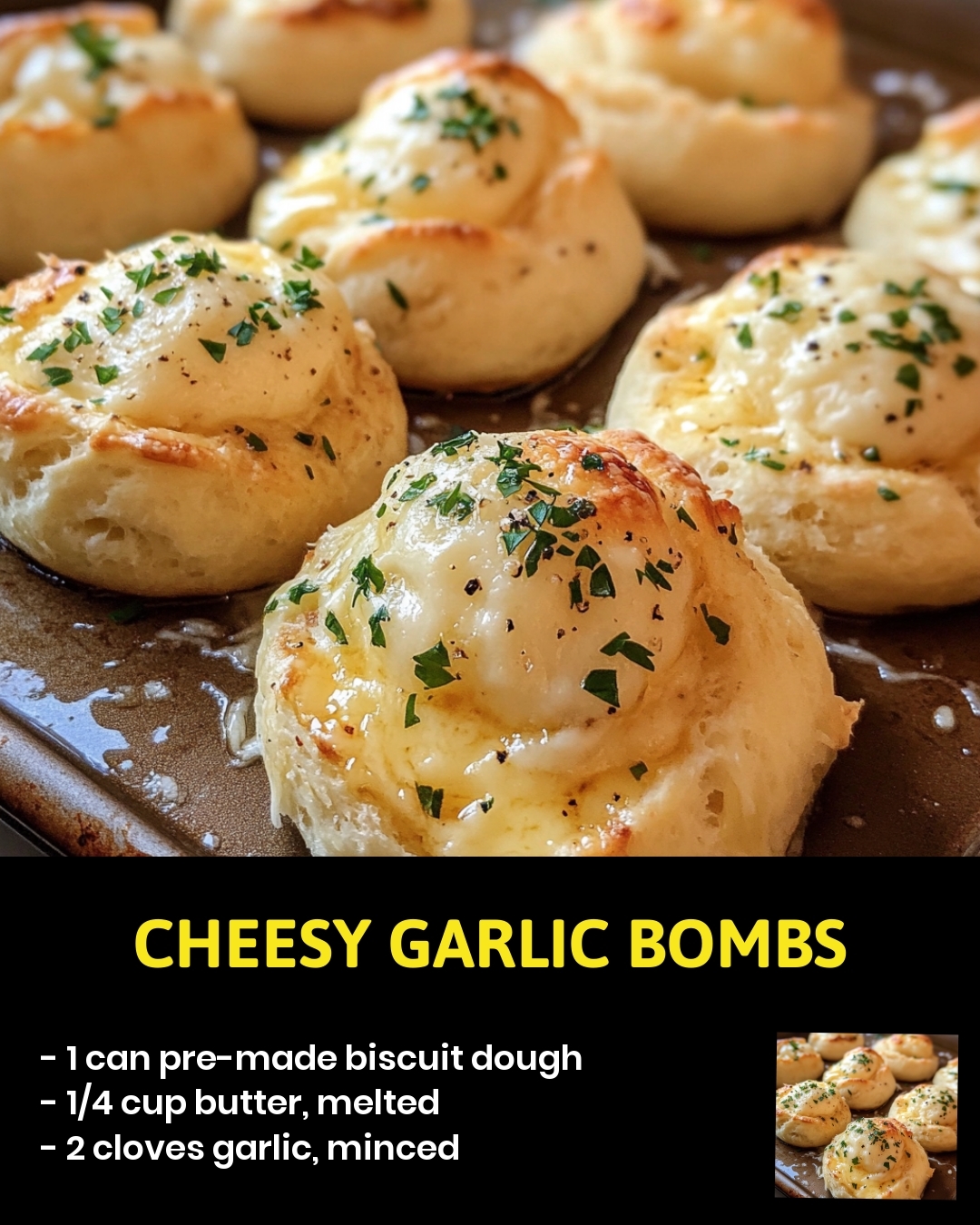 Cheesy Garlic Bombs