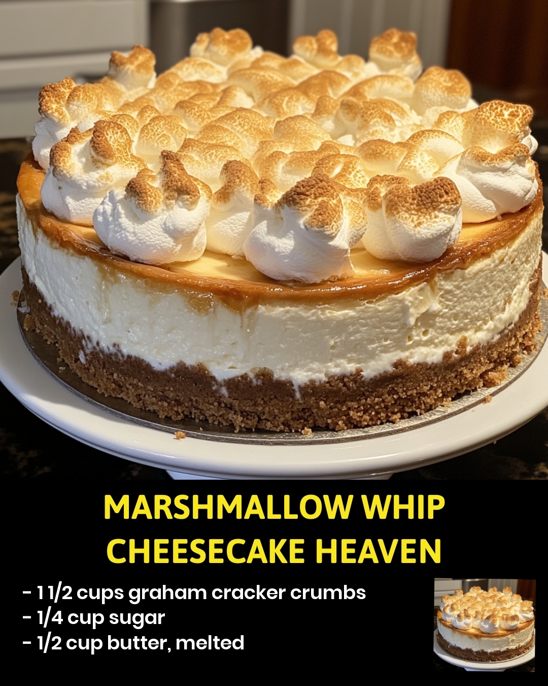 Marshmallow Whip Cheesecake HEAVEN
