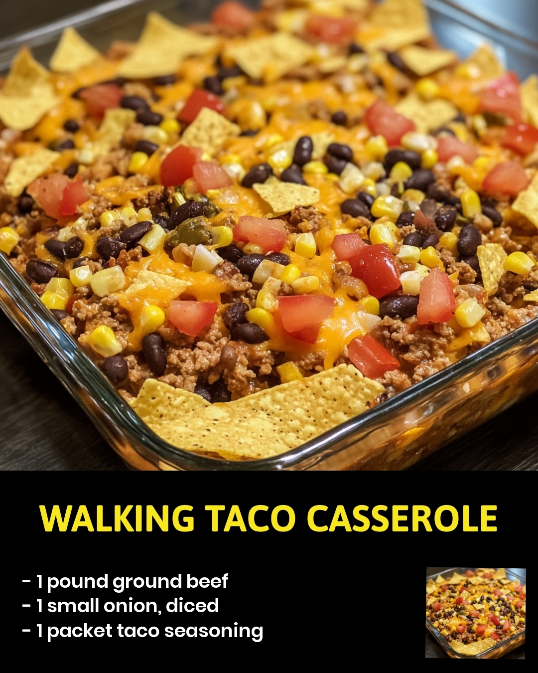 Walking Taco Casserole