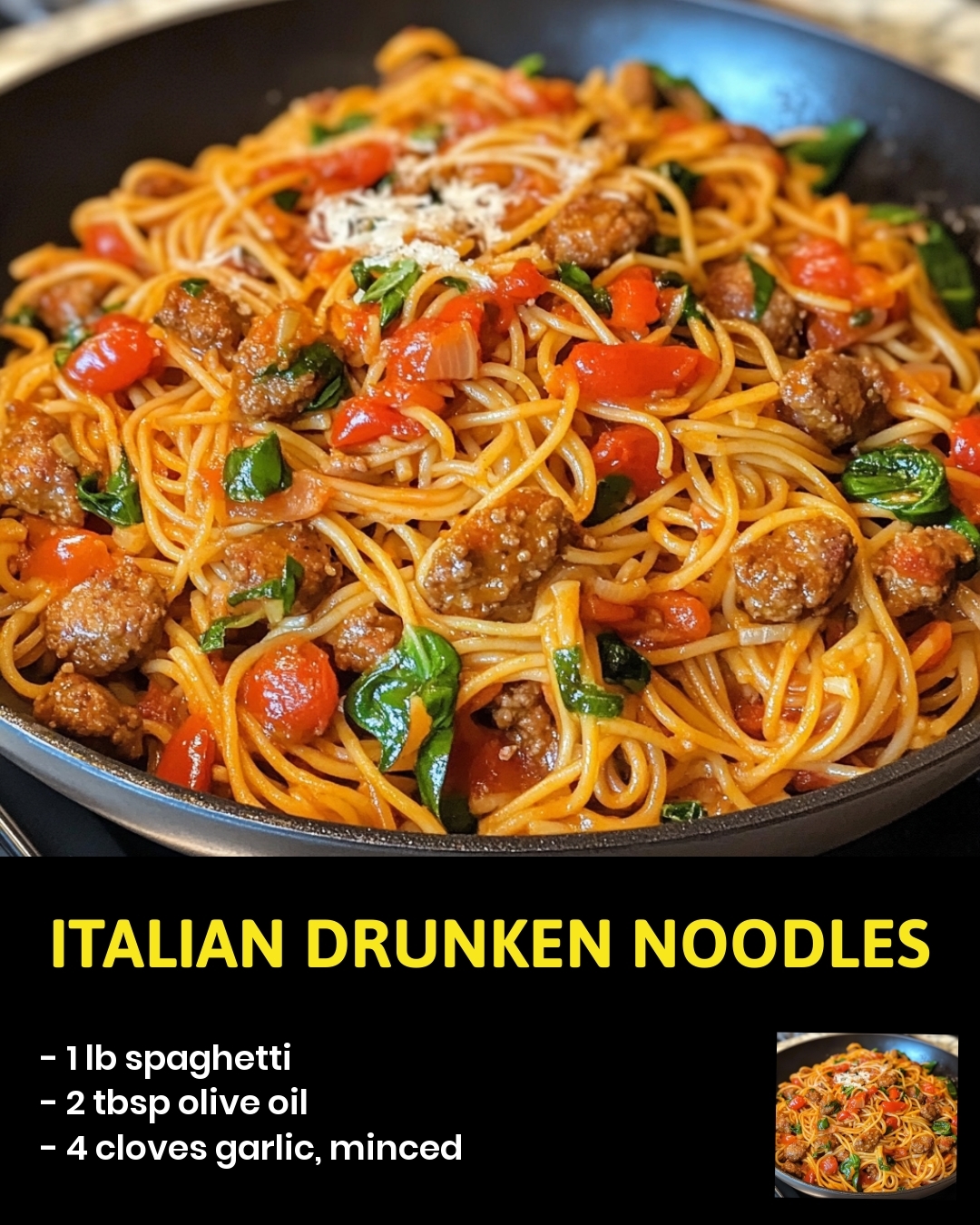 Italian Drunken Noodles
