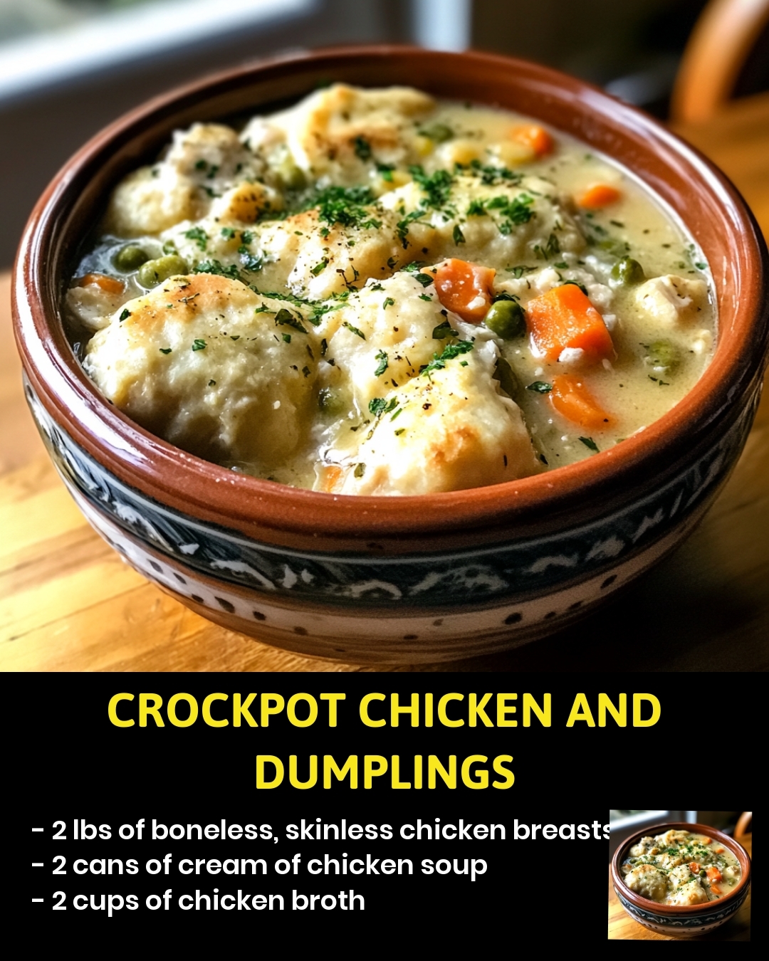 Crockpot Chicken and Dumplings