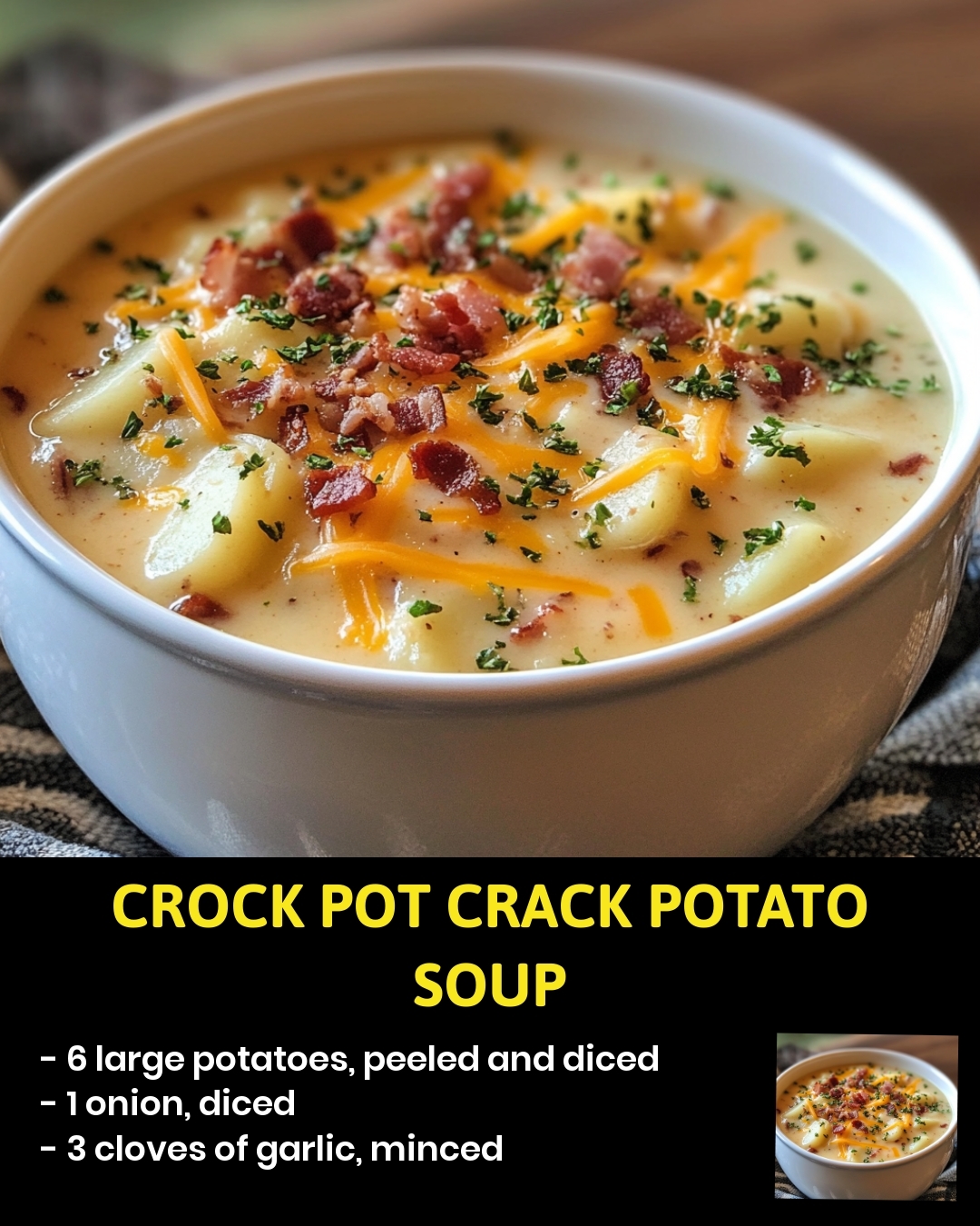 Crock Pot Crack Potato Soup