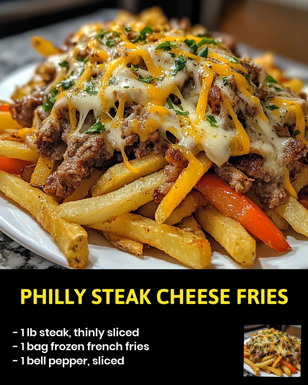 Philly Steak Cheese Fries