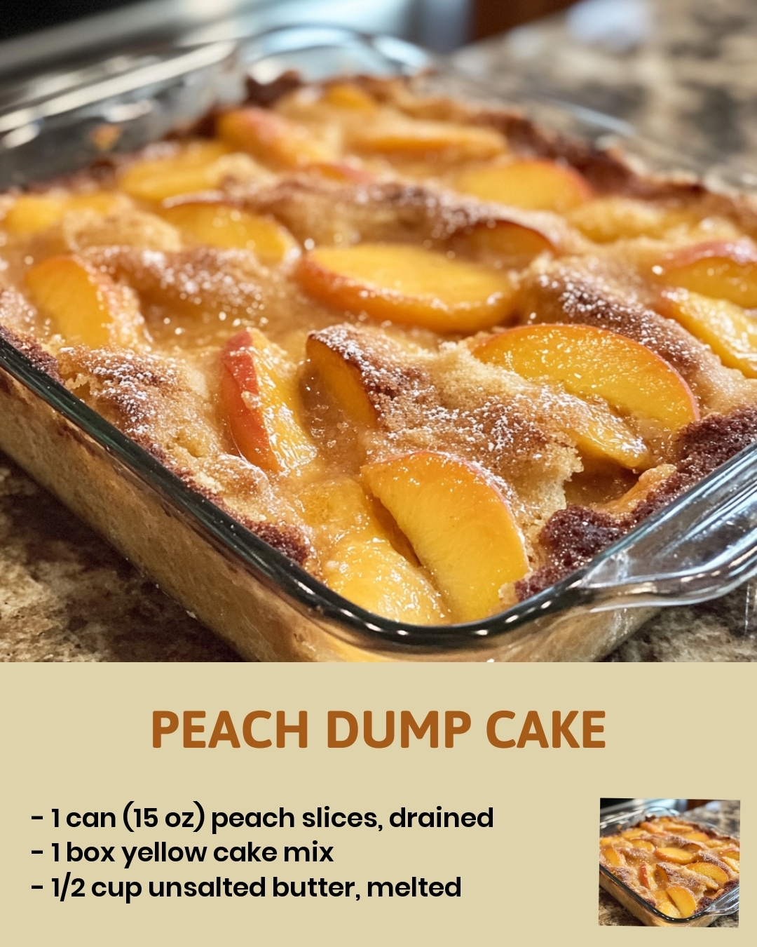 Peach Dump Cake