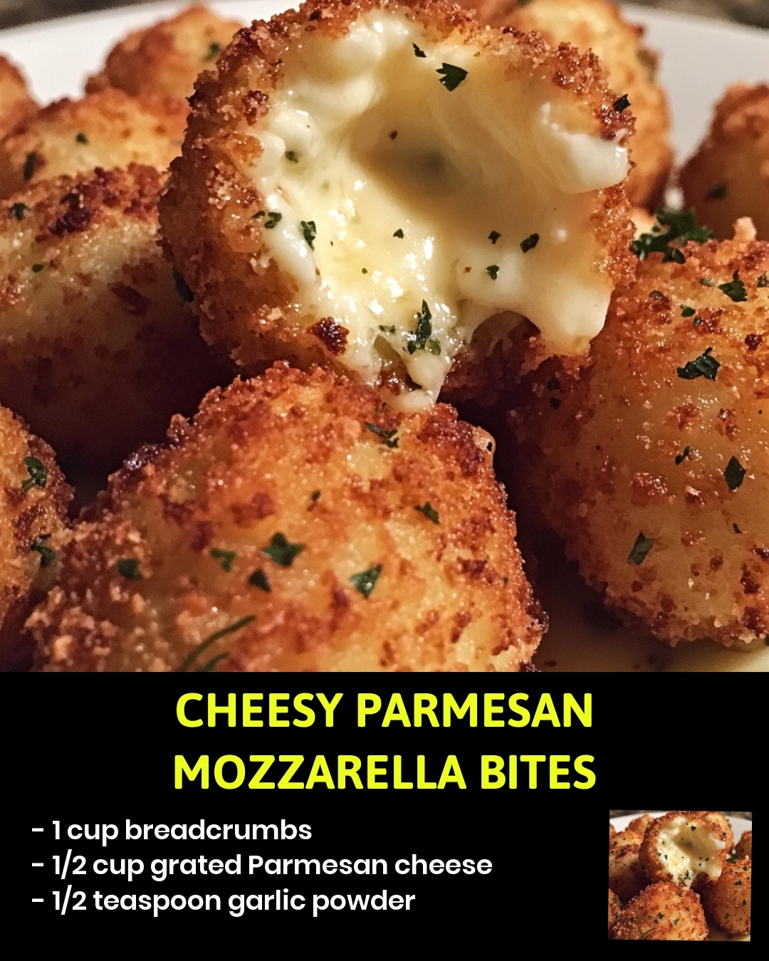 Cheesy Parmesan Mozzarella Bites