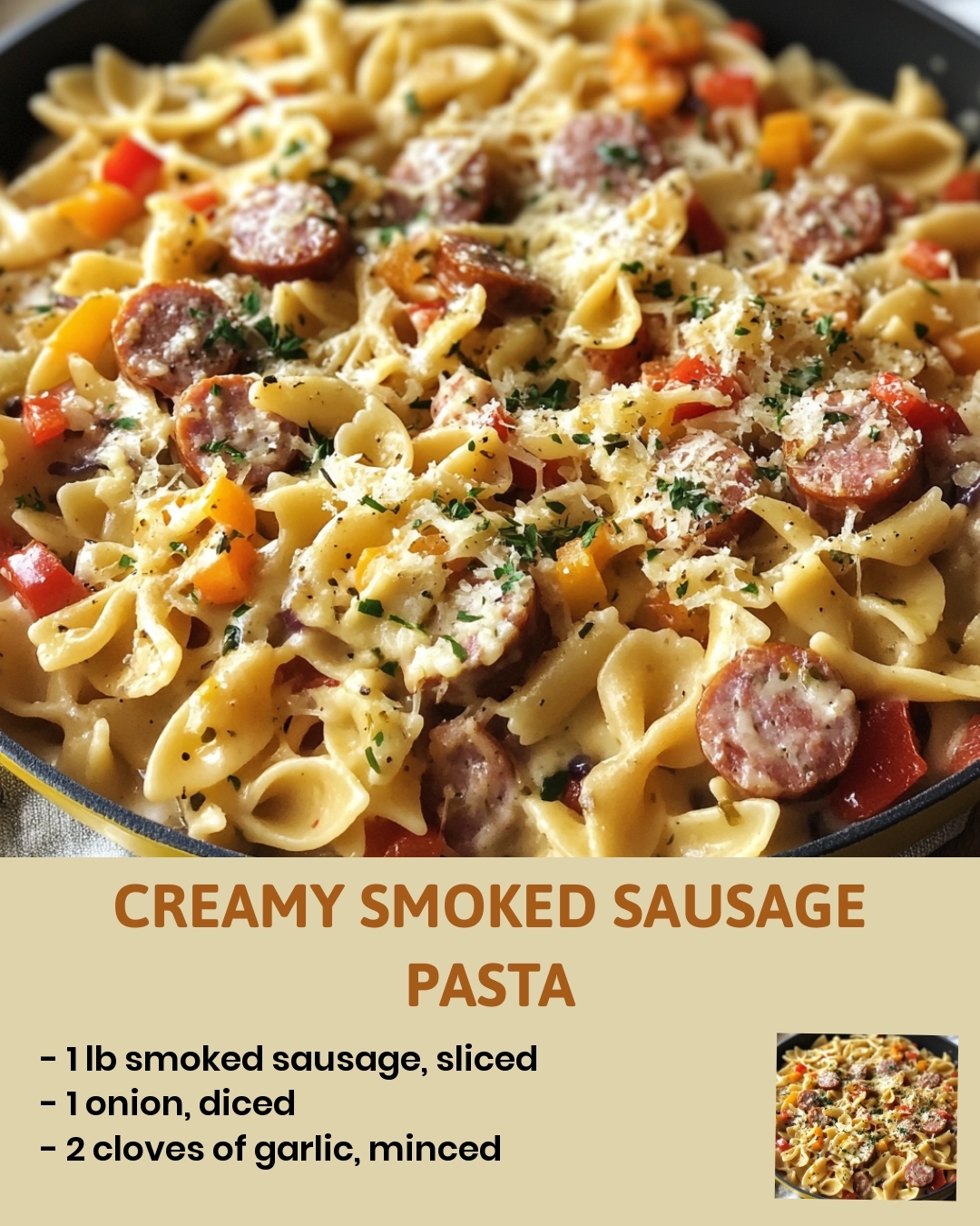 Creamy Smoked Sausage Pasta