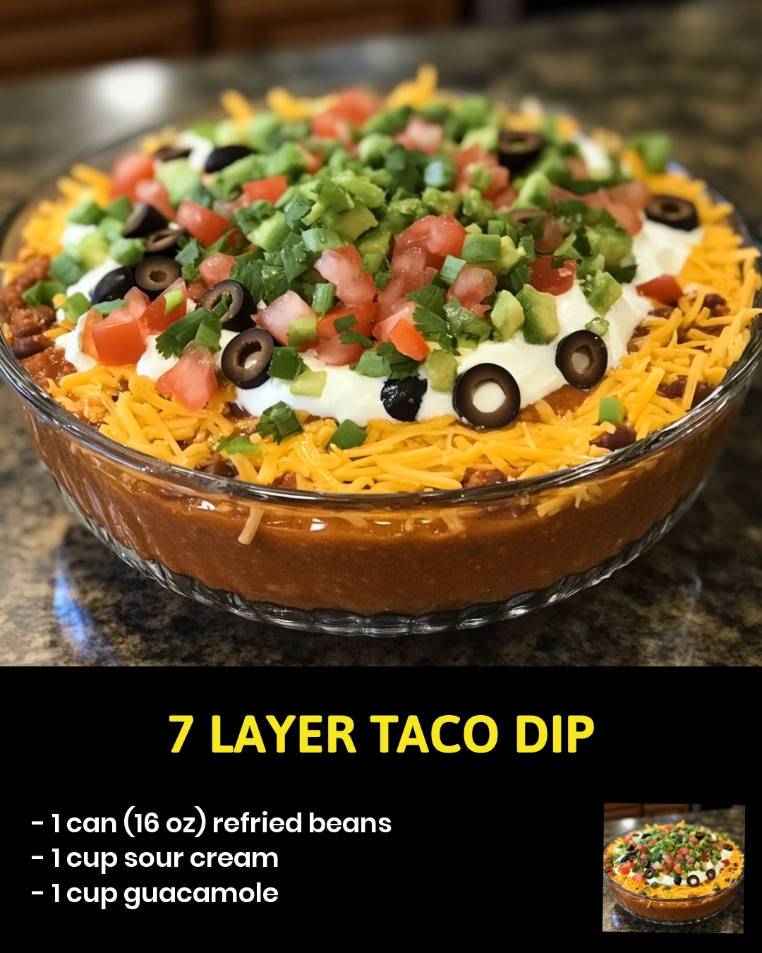 7 Layer Taco Dip