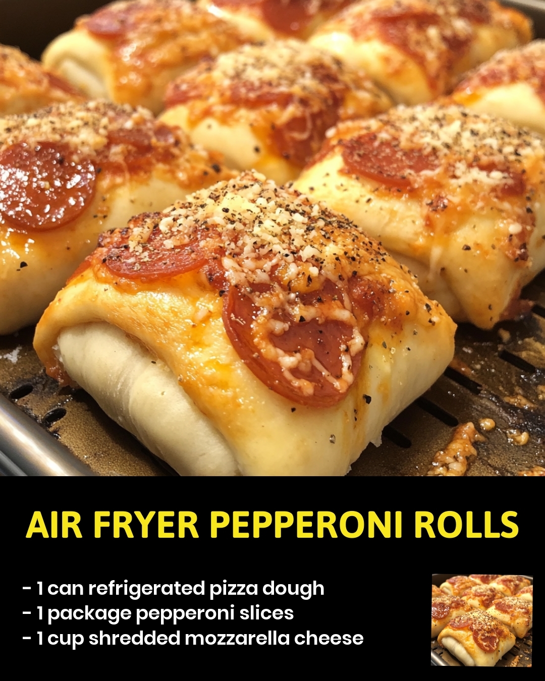 Air Fryer Pepperoni Rolls