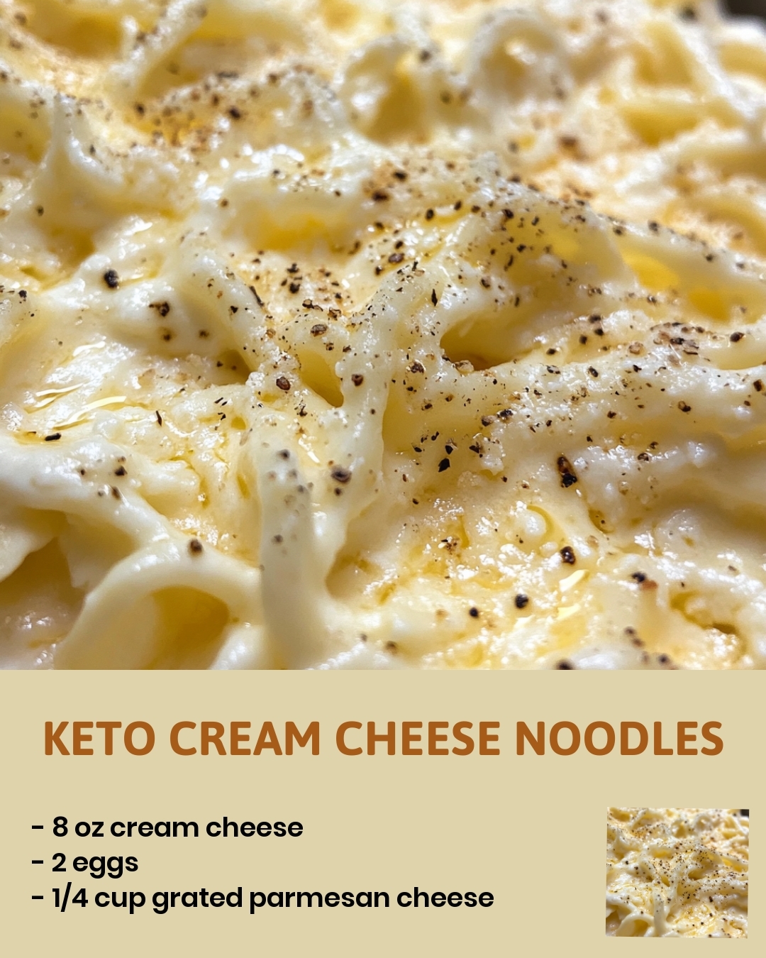 Keto Cream Cheese Noodles