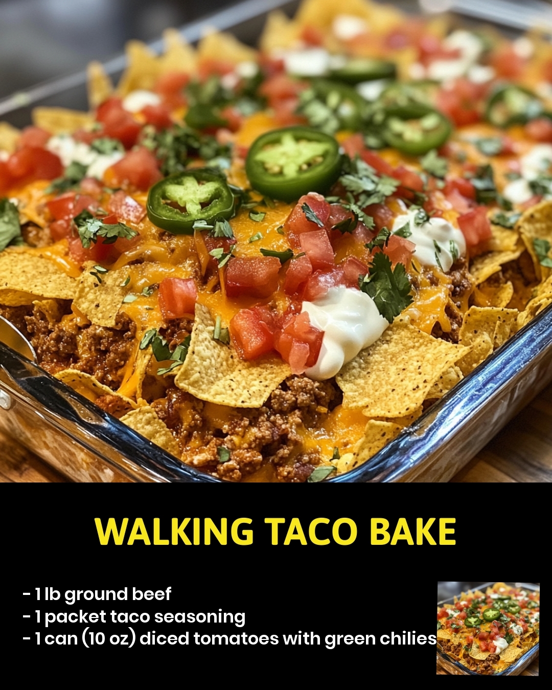 Walking Taco Bake