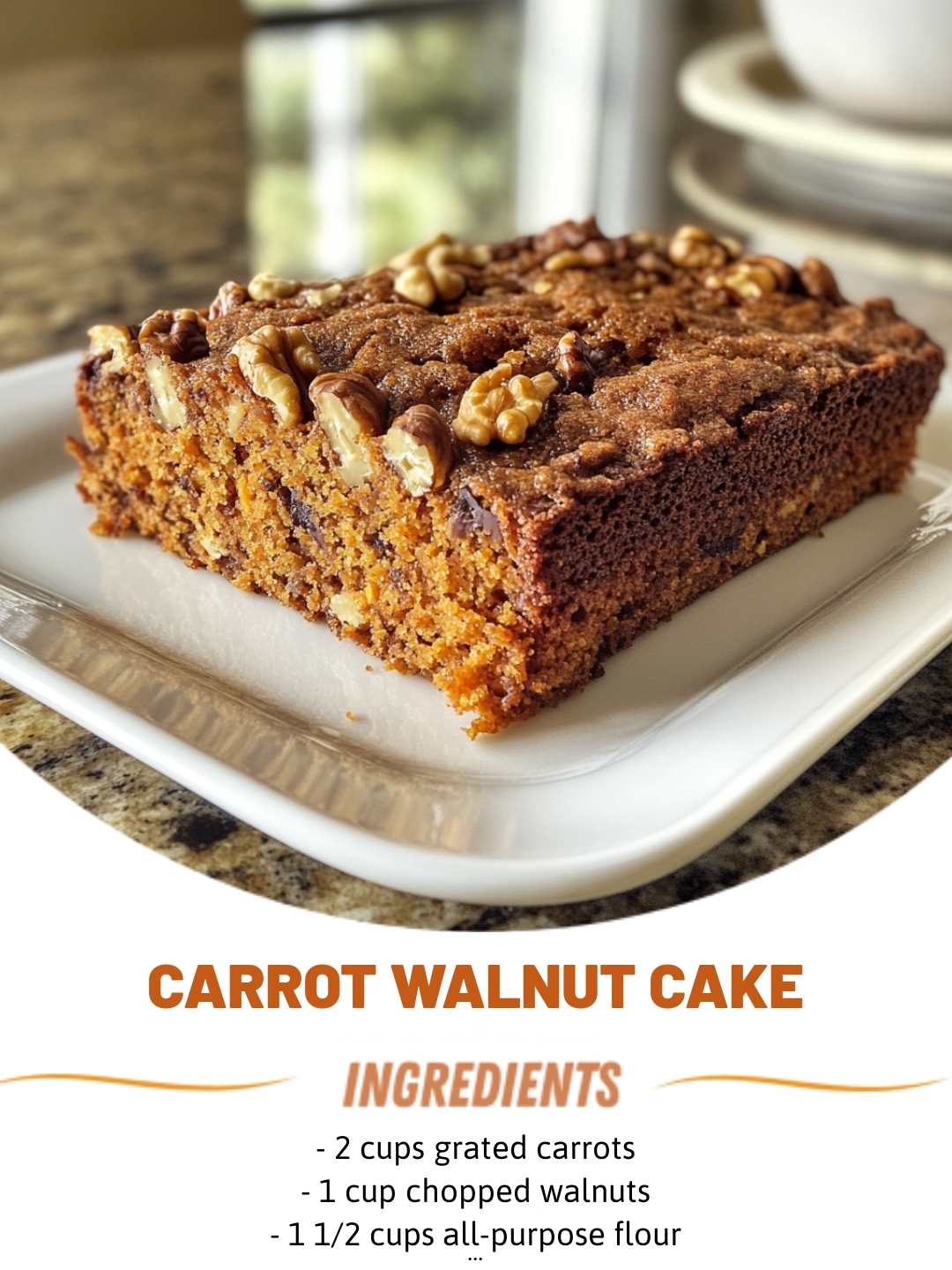 Carrot Walnut Cake