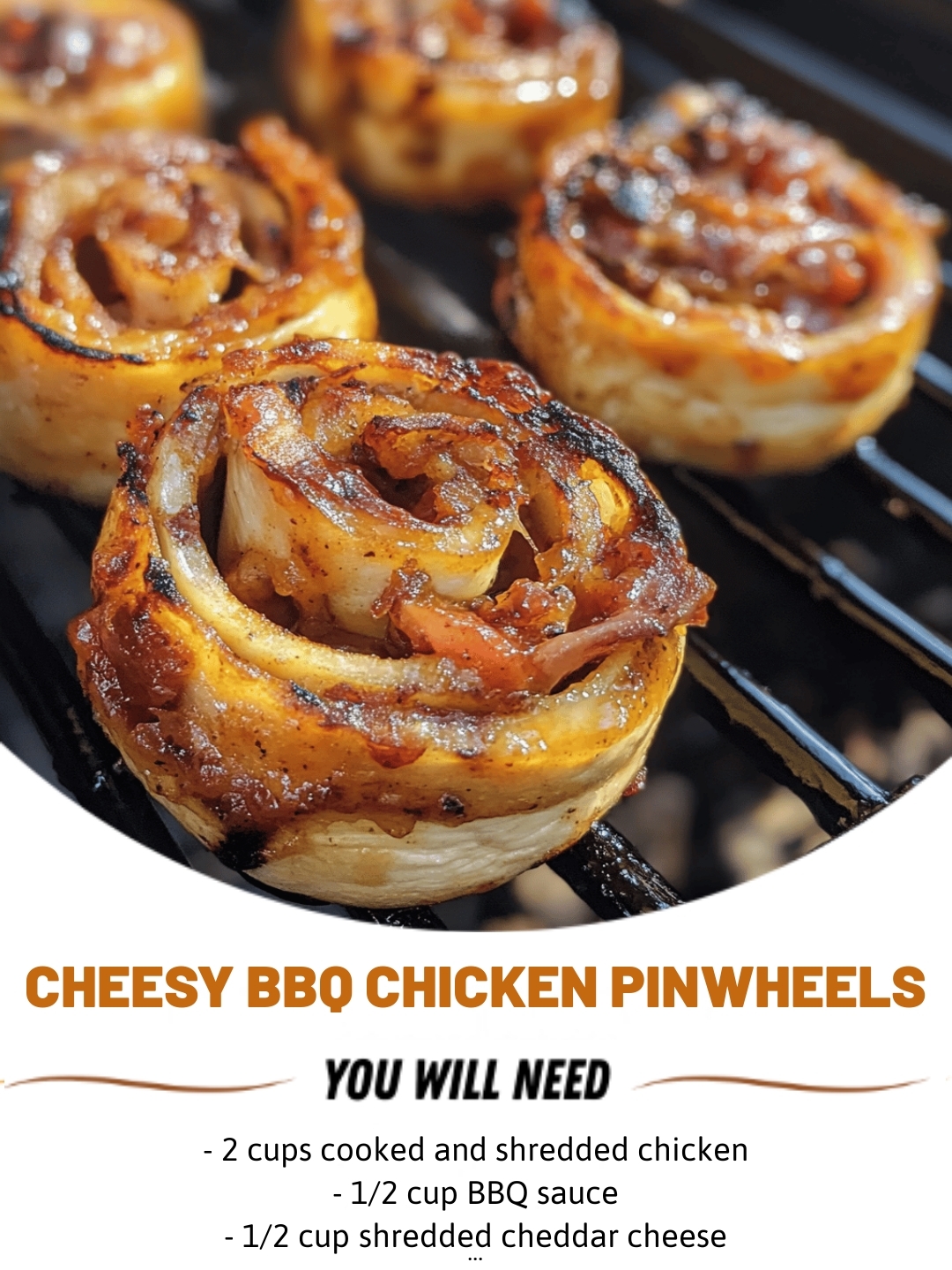 Cheesy BBQ Chicken Pinwheels