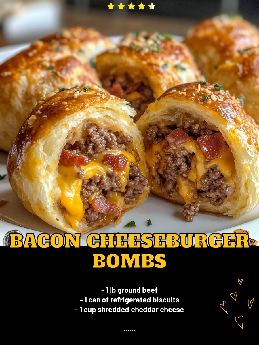 Bacon Cheeseburger Bombs