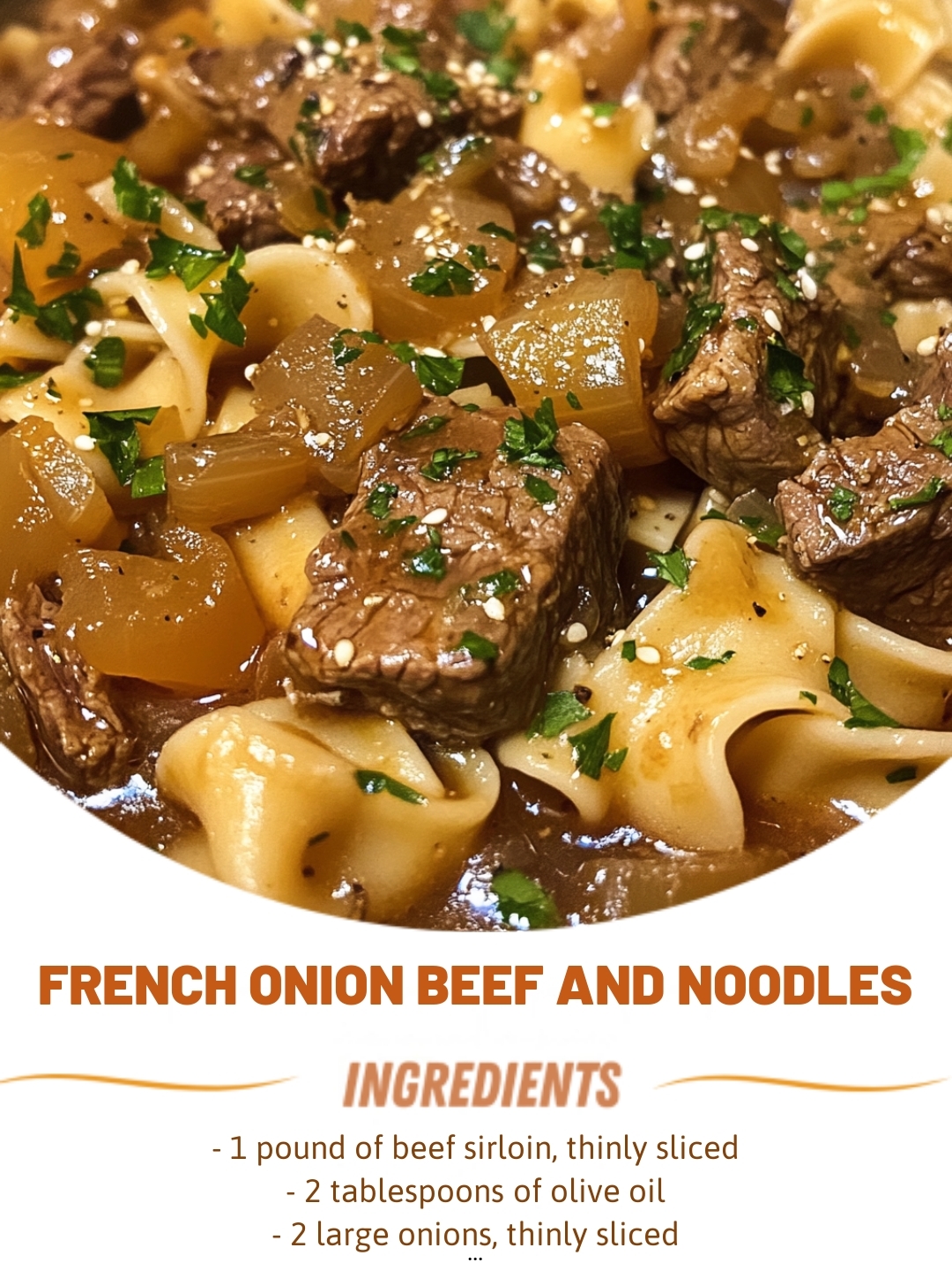 French Onion Beef and Noodles