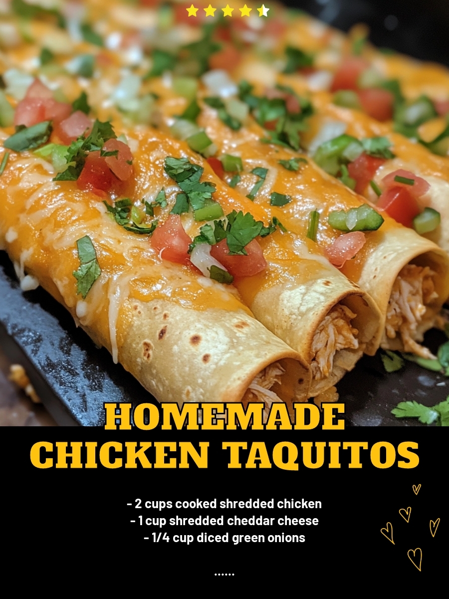 Homemade Chicken Taquitos