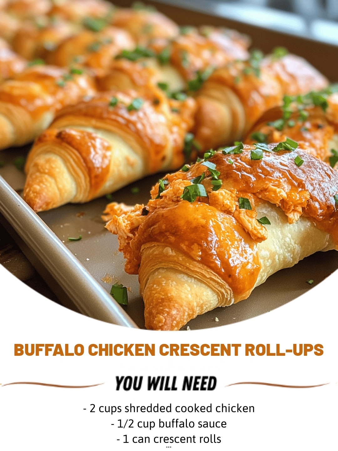  Buffalo Chicken Crescent Roll-Ups