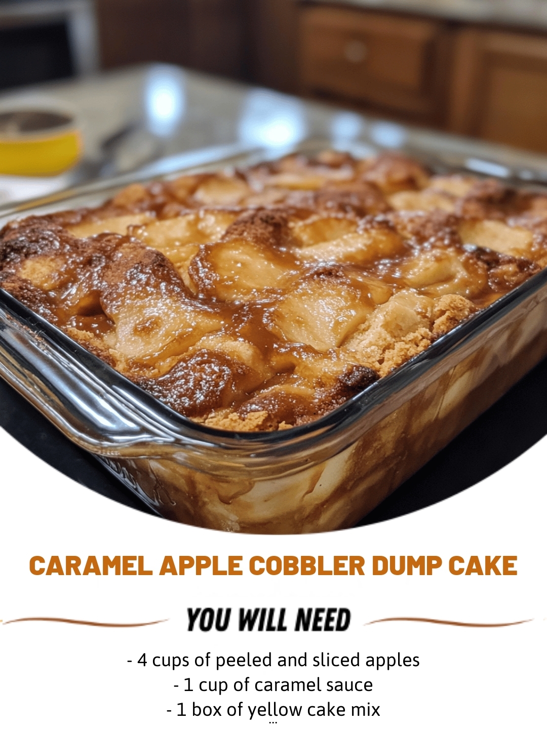 Caramel Apple Cobbler Dump Cake