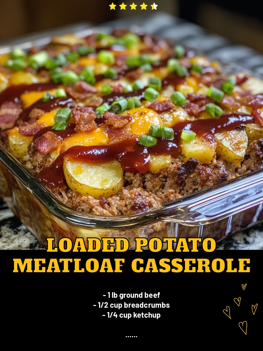 Loaded Potato Meatloaf Casserole