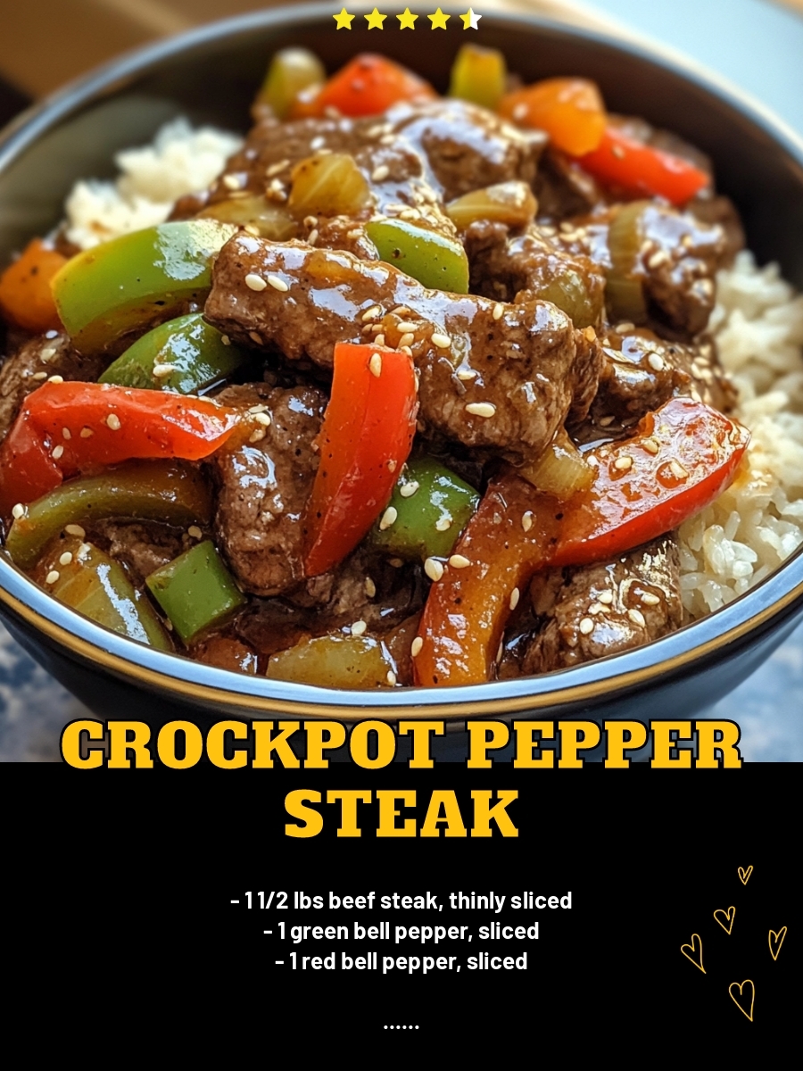 Crockpot Pepper Steak