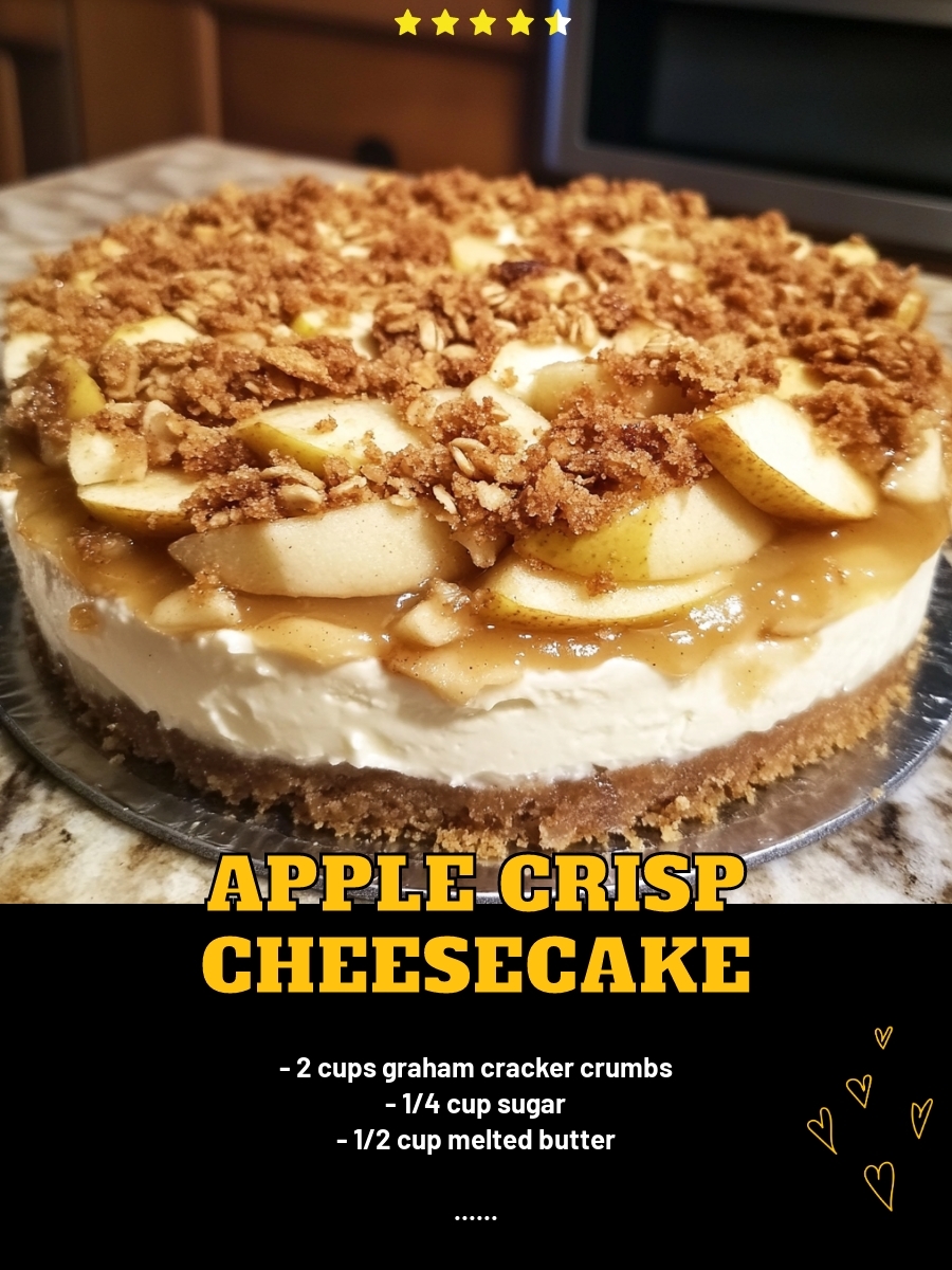 Apple Crisp Cheesecake