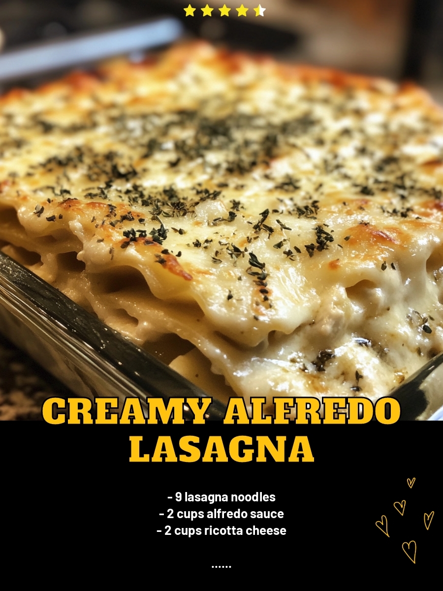Creamy Alfredo Lasagna