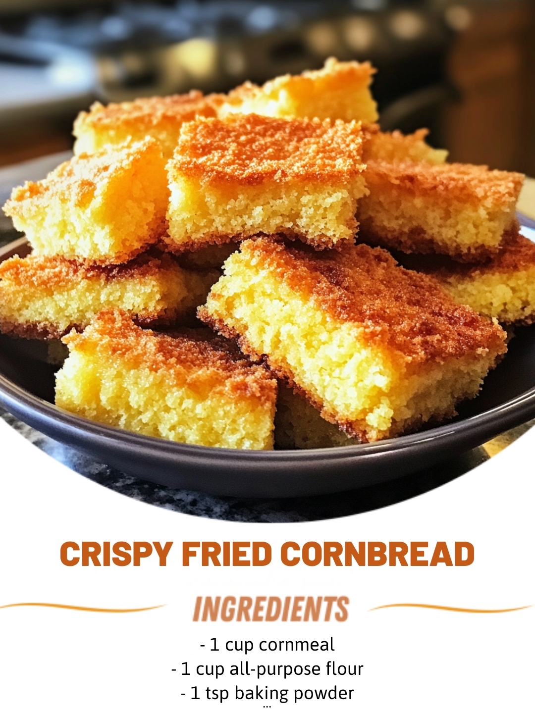 Crispy Fried Cornbread