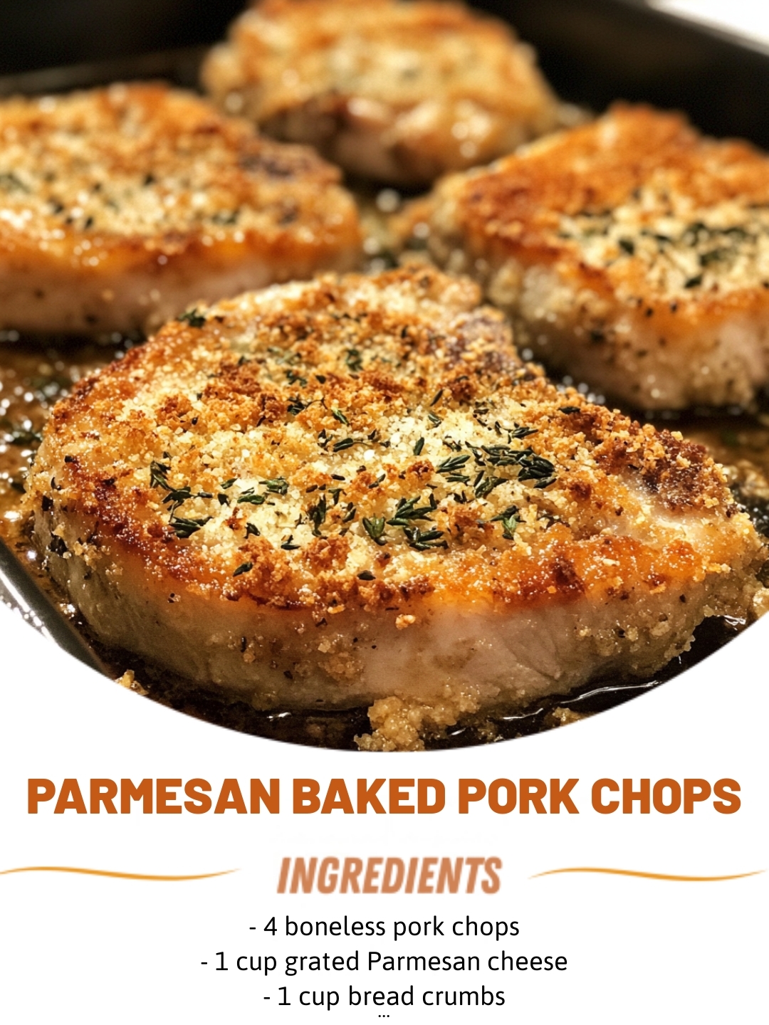 Parmesan Baked Pork Chops