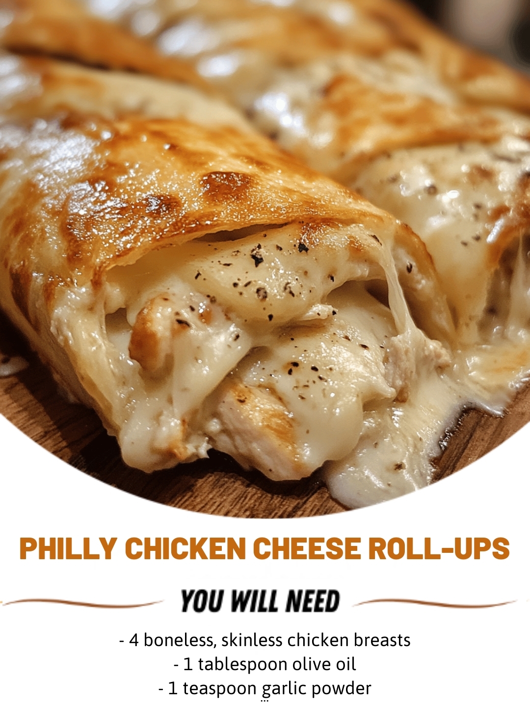 Philly Chicken Cheese Roll-Ups