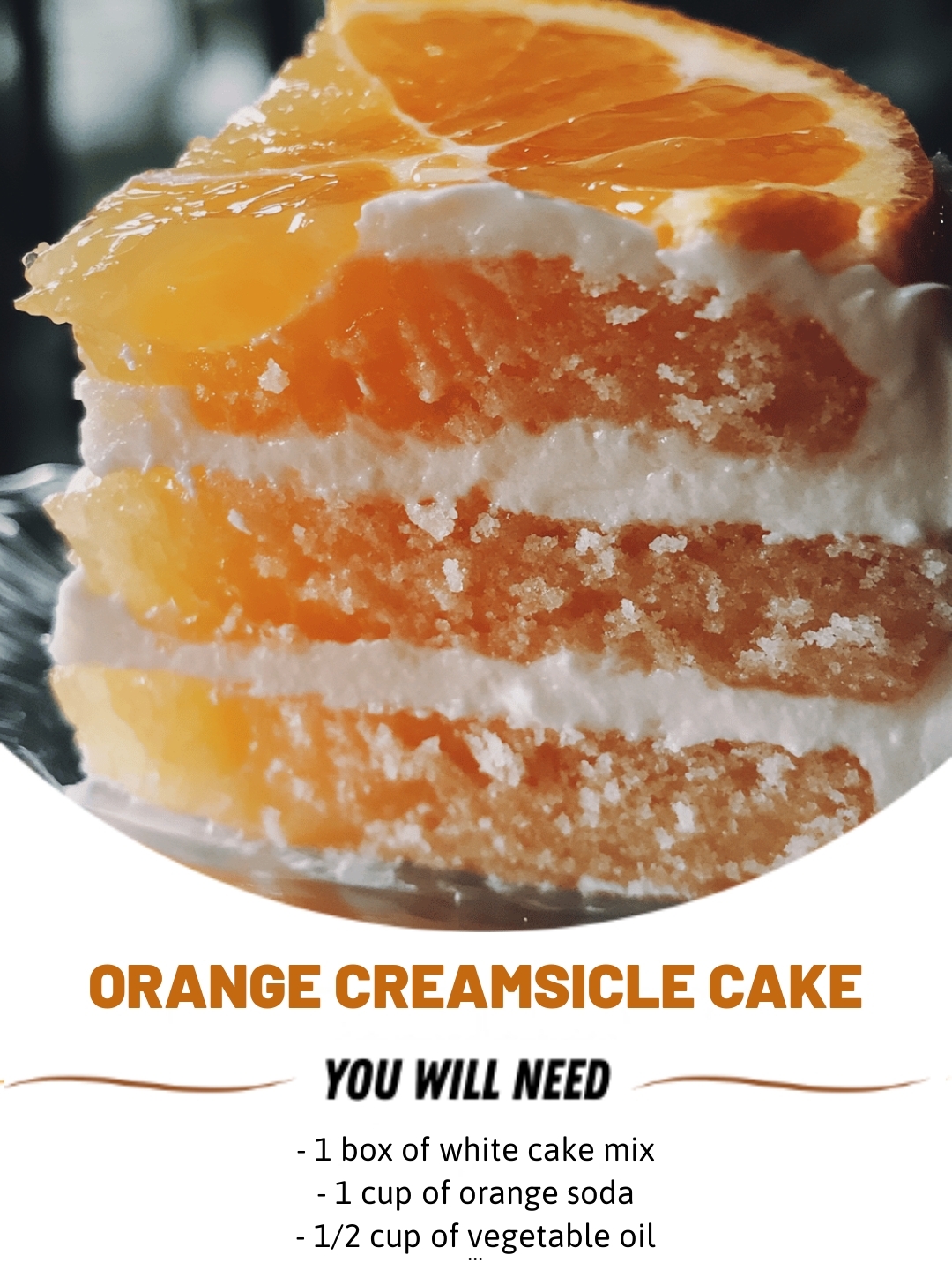 Orange Creamsicle Cake