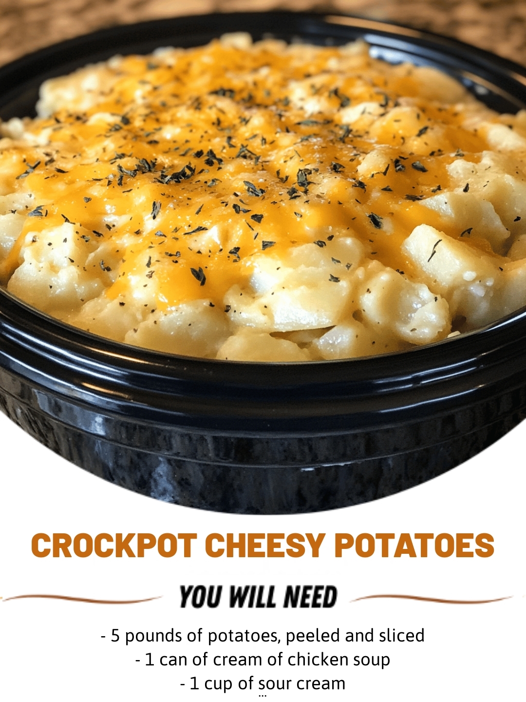 Crockpot Cheesy Potatoes