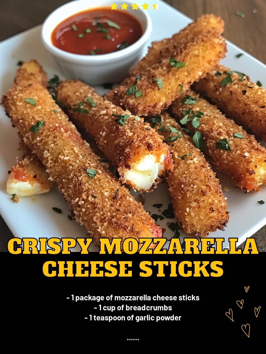 Crispy Mozzarella Cheese Sticks
