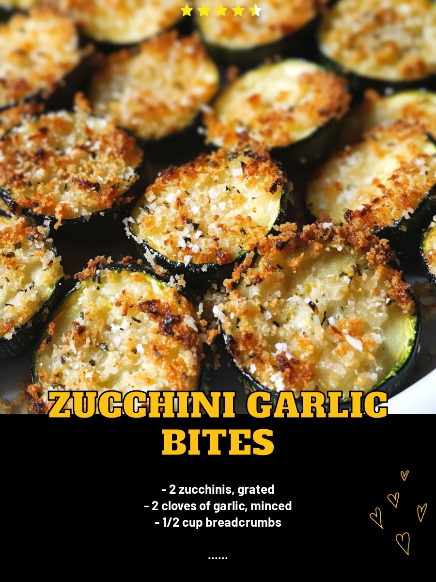 Zucchini Garlic Bites
