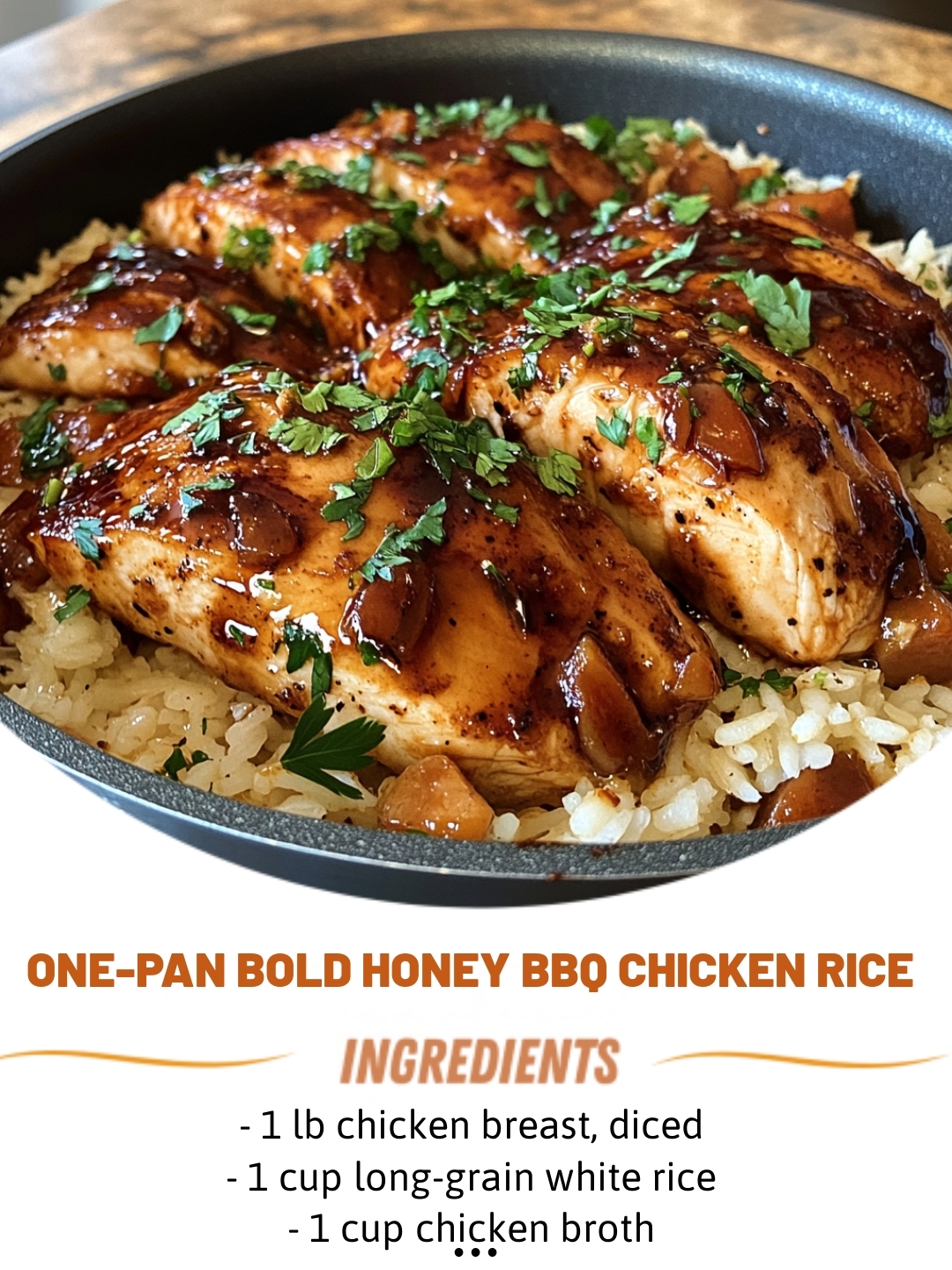 One-Pan Bold Honey BBQ Chicken Rice