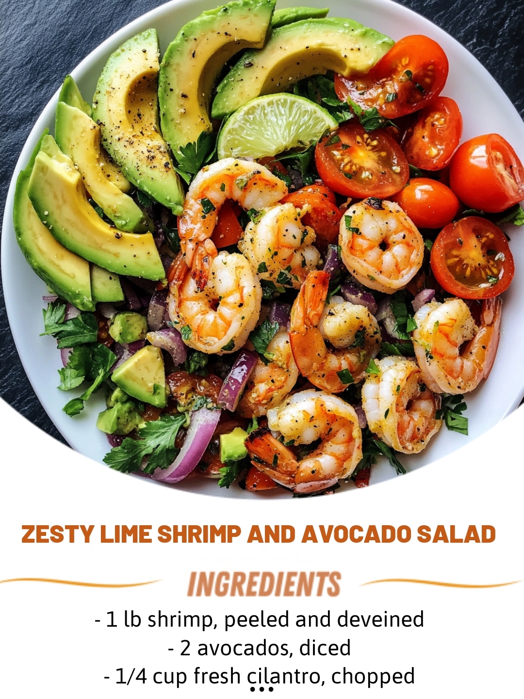 Zesty Lime Shrimp and Avocado Salad