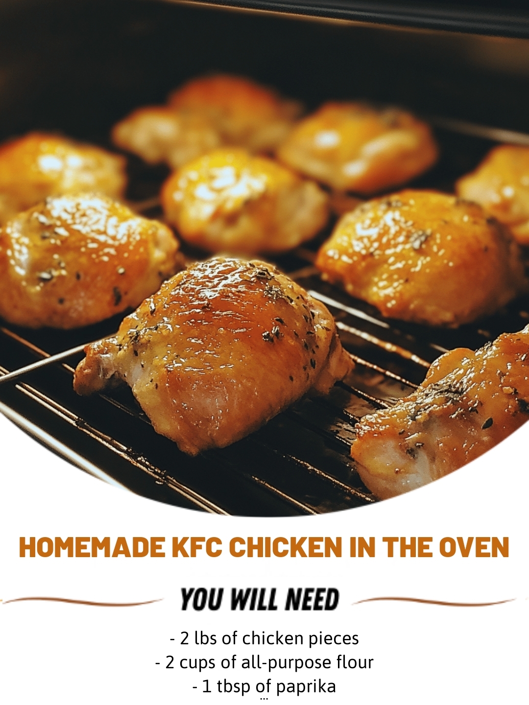 Homemade KFC Chicken in the Oven