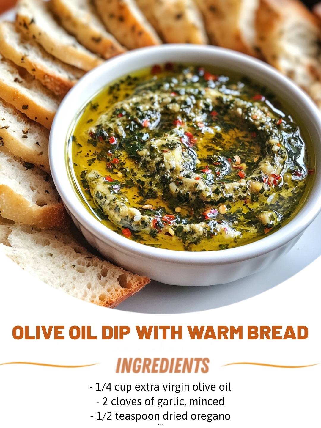 Olive Oil Dip with Warm Bread