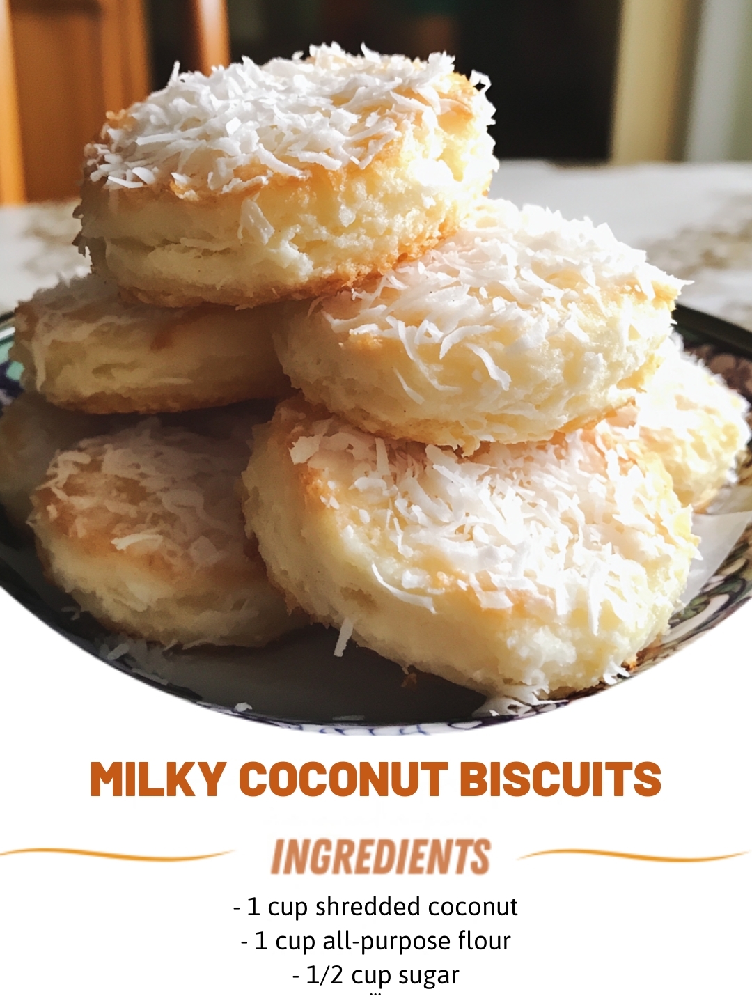 Milky Coconut Biscuits